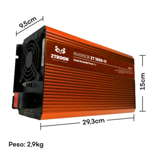 Loja Inversor Solar Off Grid ZTROON ZT1000-11 - 1000W - 12/127V