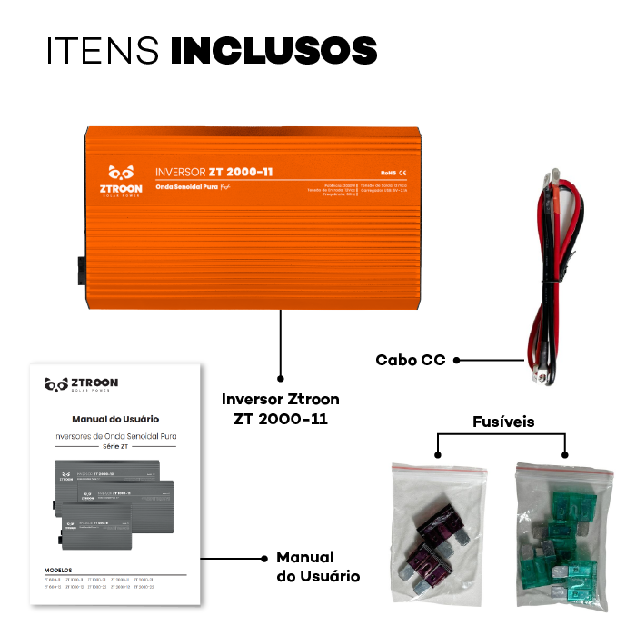 carrossel-inversores-2000-11-02 Inversor Solar Off Grid ZTROON ZT2000-11 - 2000W - 12/127V - Imagem 7