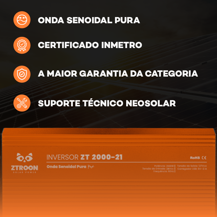 carrossel-inversores-2000-21-04 Inversor Solar Off Grid ZTROON ZT2000-21 - 2000W - 24/127V - Imagem 5