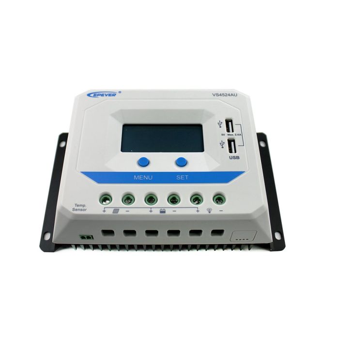 img_1830 Controlador de Carga PWM 45A 12/24V - Epever Viewstar VS4524AU - Imagem 2