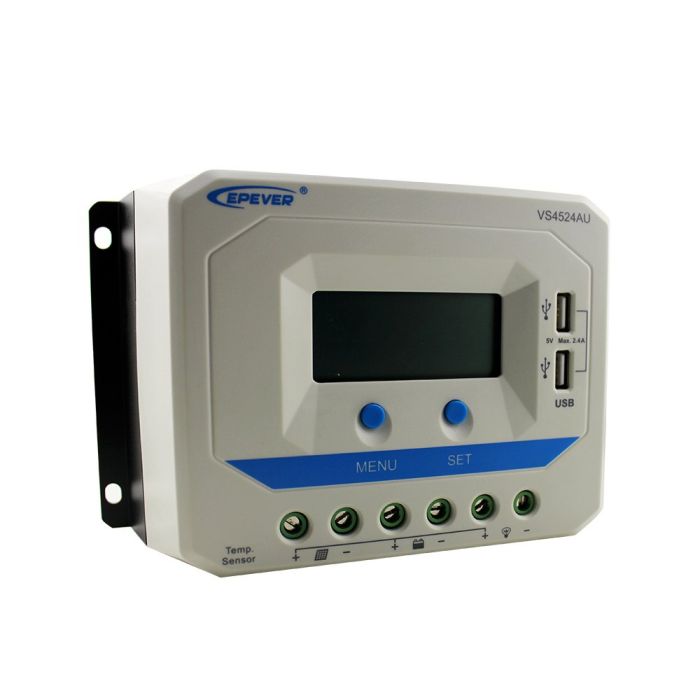 img_1884 Controlador de Carga PWM 45A 12/24V - Epever Viewstar VS4524AU - Imagem 3